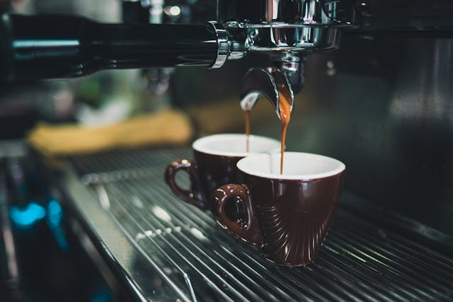 Photo of coffee being extracted